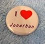 New Kids On The Block Vintage I Love Jonathan Button 1 inch NKOTB Jonathan Knight Pin
