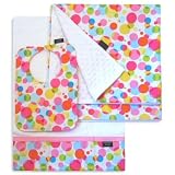 Bubble Blast Bib, Burp Cloth and Receiving Blanket Set