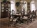 7 Piece Versaille Collection Double Pedestal Dining Room Set With Cherry Brown Finish