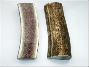 Grade A Premium Quality Elk Antler Dog Chew - Large Split Antlers 2-Pack (6+ inches and longer) - Great For Bigger Teething Puppies And Medium to Larger Sized Dogs! - Naturally Shed - Made in America - Safe, Healthy, Long Lasting Thick Treat Alternative To Dog or Puppy Chews, Snacks, Toys or Bones - Antlers Hand Picked for Jim Hodges Dog Training - Satisfaction Guaranteed