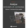 Analyse 1 concepts et contextes - fonctions d'une variable