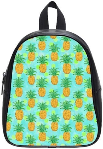 New Cute Pineapple Kid's School Bag Fruit PU leather Backpack