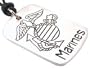 Marines Symbol Dog Tag Pewter Pendant Necklace