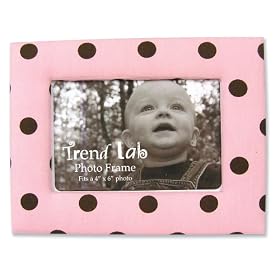 Trend Lab Dot Fabric Covered Photo Frame, MayaTrend Lab Dot Fabric Covered Photo Frame