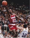 Clyde Drexler Autographed Houston Rockets 8x10 Photo