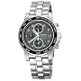 Seiko Men's Alarm Chronograph Silver-Tone Watch #SNAA63