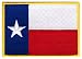 Texas State Flag Embroidered Patch Iron-On TX Lone Star Emblem