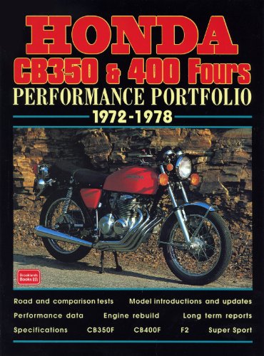 honda cb350  400 fours performance portfolio 1972 1978