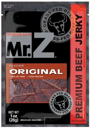 Mr. Z Premium Beef Jerky Original Flavor, 1-Ounce Bags (Pack of 12)