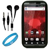 Black Protective Silicone Skin for Motorola Droid Bionic XT865 (Verizon Wir ....