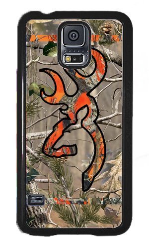 Ships From U S A Country Orange and Camo Buck Samsung Galaxy S5 S V Snap-on Case