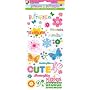 DCWV Glitter Rub-Ons, Blossom and Butterflies Sayings