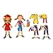 T. S. Shure Daisy Girls School Days Wooden Magnetic Dress-Up Dolls