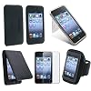 5 item Bundle Compatible With iPod� Gen2 Touch Leather Case + Skin Case + Screen Protector +Crystal Case + Sportband