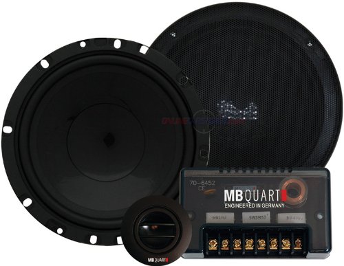 Mb Quart Onx216 6.5 Inch 240 Watt 2 Way Component Car Stereo Speakers with Amazing Quality Titanium Coated Tweeters with Adjustable Attenuation