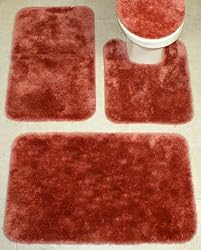 Royale Cinnamon Plush Bath Rug