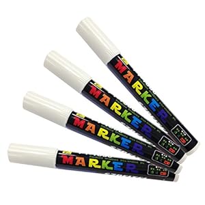 Wrapables Liquid Chalk Pen Set of 4, White