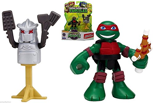 Dojo Raph with Shredder Dummy Half Shell Heroes 2.5 Inch Figures
