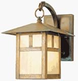 Montclair Mission Outdoor Wall Lantern in Vintage Brass
