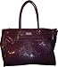 Women's Ellen Tracy Purse Handbag Tote Croco Lux Purple