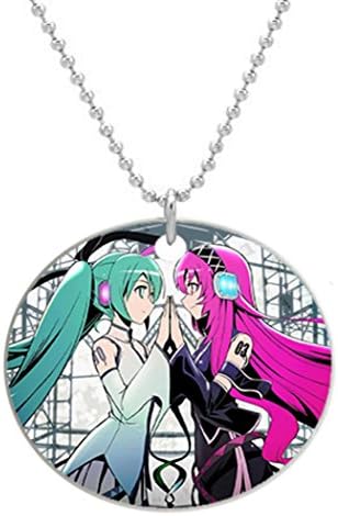 Vocaloid Hatsune Miku Megurine Luka Ai Dee Custom Design Personalized Round Dog Tag Pet ID Tag Cat Tag Necklace Pendant