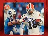 Kyle Vanden Bosch Autographed 8x10 Photo, Tennessee Titans, Proof Photo of Kyle Signing for Us.