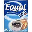 Equal 0 Calorie Sweetener, 50 Packets Per Box (Pack of 2)