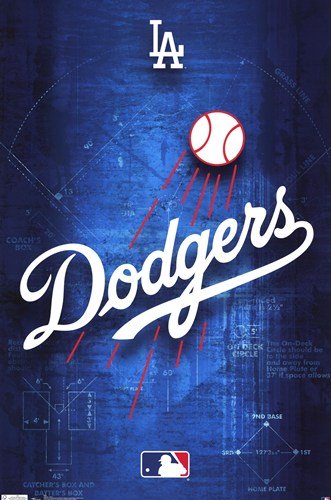 (22x34) Los Angeles Dodgers Logo 2011 Sports Poster Print