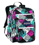 JanSport Big Student School Backpack (White/Black Charming Check)