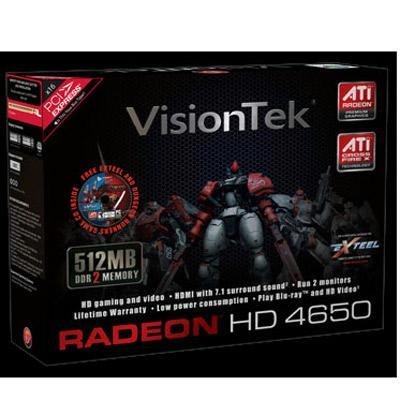 VisionTek 900254 Radeon HD4650 512MB PCI Express Graphics Card