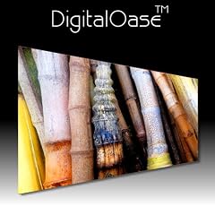 DigitalOase LifeStyle DeLuxe Lounge Bamboo003 - Kunstdruck Leinwand Kunstdrucke auf Leinwandbilder 1 Teil 120x60 cm - Moderne Kunst - BILD AUF LEINWAND FERTIG GERAHMT - Foto-Optik - Bilder auf Leinwand Kunst f�r alle - beige braun schwarz blau orange Licht - Konzentration Meditation Konzept Business Entspannung - BEGRENZTE AUFLAGE/UNIKAT EINZELANFERTIGUNG/ NUMERIERT/ K�NSTLERWIDMUNG/ IHR NAME DigitalOase ist gesch�tzte Markenware