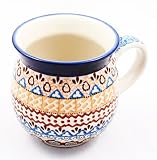 Polish Pottery 16 oz. Gentlemens Bubble Mug
