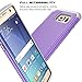 S7 Edge case, Kaptron Galaxy S7 Edge - Double Tone Dual Layer Hybrid Defender Case for Samsung Galaxy S7 Edge (Purple + Grey)