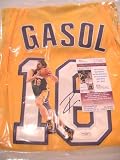 PAU GASOL SIGNED AUTOGRAPHED JERSEY LOS ANGELES LAKERS JSA