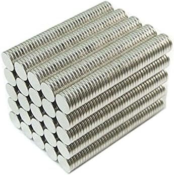 100x Neodymium Rare Earth Magnets 6x1mm Disc ( 7/32" x 1/32" ) Refrigerator Magnetic Craft Super Strong Pinnwand N35 Magneten Supermagnet Aimant