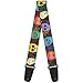 Buckle-Down Guitar Strap - Painted Sugar Skulls & Flowers Collage - 2
