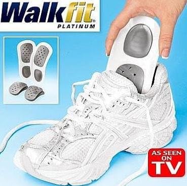 Platinum WalkFit Walk Fit orthotic insole Size G Men Size 10-10.5 As Seen on TV