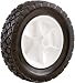 Shepherd 9610 6-Inch x 1-1/2-Inch Plastic Hub Semi-Pneumatic Rubber Diamond Tread Replacement Wheel With 1/2-Inch Bore