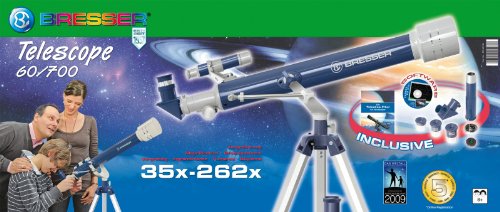 BRESSERjunior Linsenteleskop 60/700 AZ blau/grau) Preisvergleich