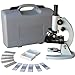 AmScope M60A-PS25 Monocular Student Compound Microscope 40X - 640X + 25 Prepared Slides