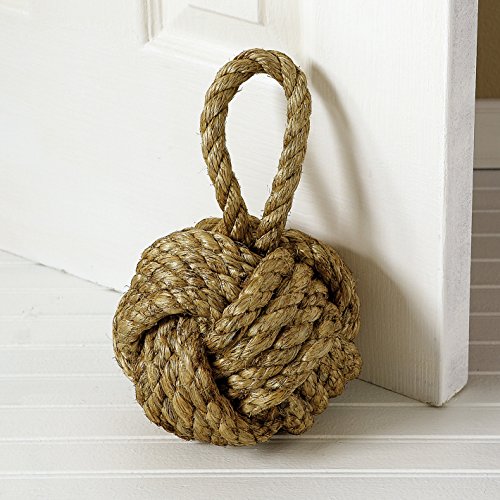 Marseille Monkey Knot Jute Rope Door Stopper 10-in