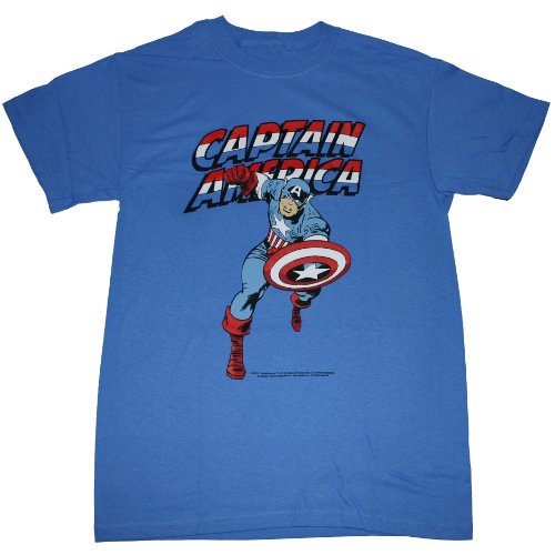  Captain America - Red White & Blue - Men's Iris S/S T-Shirt