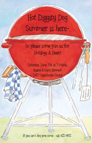 Grill Time Invitations