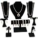 Black Bracelet T Bar Necklace Displays Case Holder New