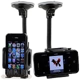 Apple iPhone 4 4G 4S (Att Verizon Sprint) Car Windshield Dash Mount Cradle Holder Kit 