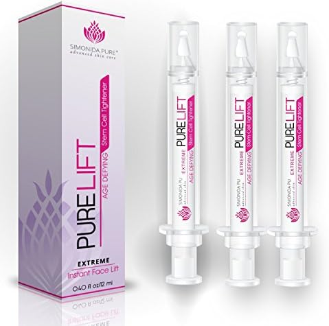 Instant Face Lift Extreme Results in 3 Minutes - Reduce Wrinkles, Bags, Lines, Puffiness &amp; Dark Circles - Facelift Makeup Primer Anto Aging (3 Bottle)