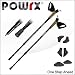 B�tons de marche nordique polyvalent (1 paire) - nordic walking - avec 8 embouts AntiChocs et hauteur ajustable (de 67 � 137 cm) + 2 rondelles adaptables