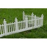 Colonial Style White Border Fence by ESCO