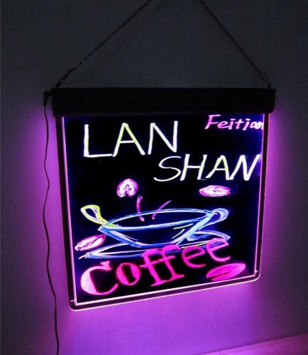 neon coffee shop signs LED writing Board Flashing advertising Display stands Board LED message Board
