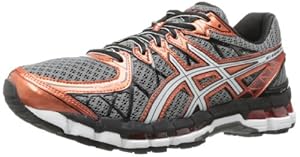 ASICS Men's Gel-Kayano 20 Running Shoe,Storm/White/Rust,9.5 M US